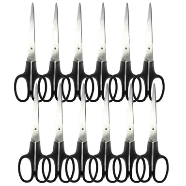 Stainless Steel Shears, 7" Straight, Pack of 12 - A1 School Supplies