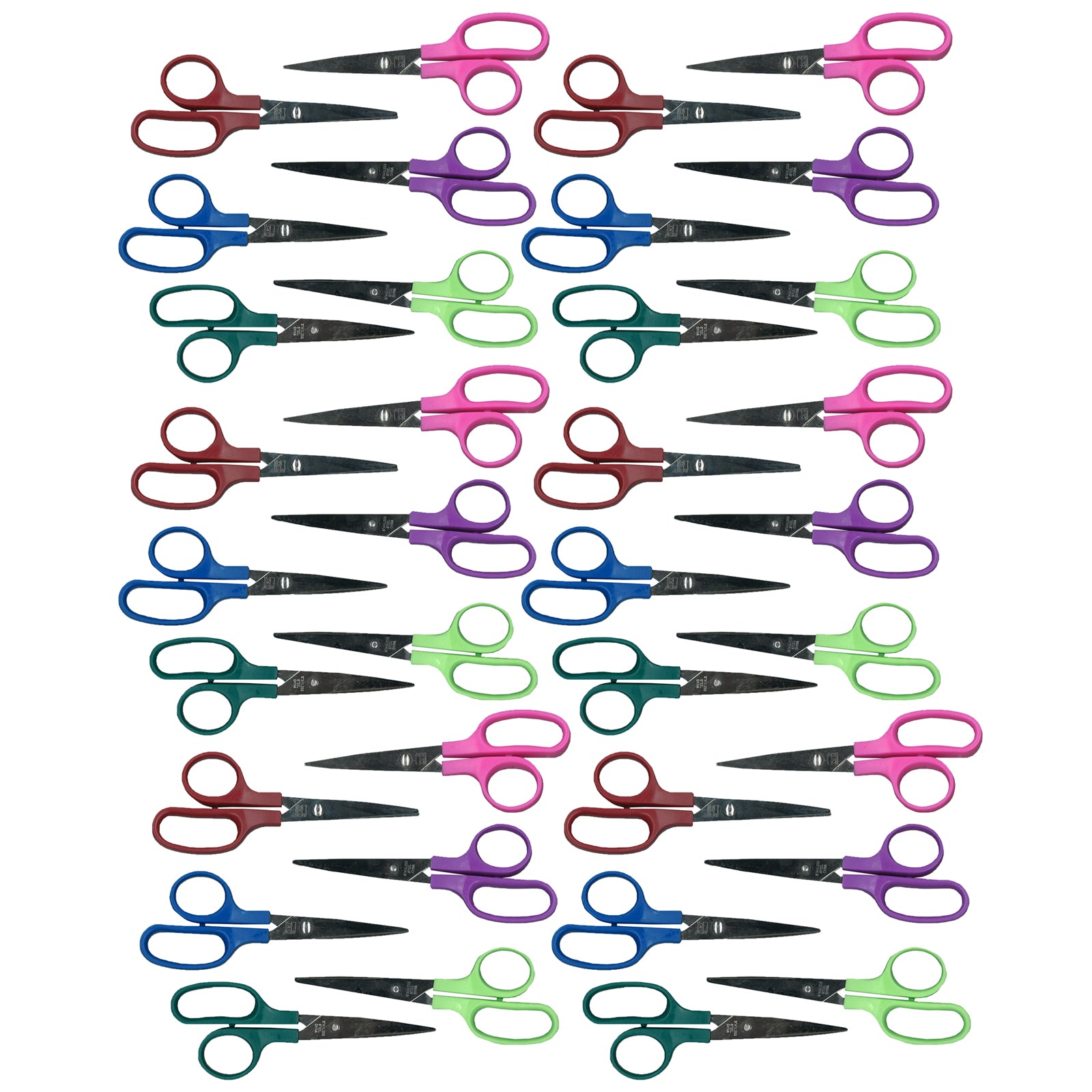 Children's 5" Scissors, Pointed Tip, Assorted Colors, Pack of 36 - A1 School Supplies