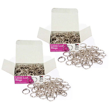 Loose Leaf Rings, 1/2", 100 Per Box, 2 Boxes - A1 School Supplies