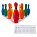 Multicolor Bowling Pin Set, 10 Pins - A1 School Supplies