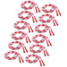 Plastic Segmented Jump Rope 7', Red & White, Pack of 12 - A1 School Supplies