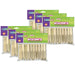 Flat Slotted Clothespins, Natural, 3.75", 40 Per Pack, 6 Packs - A1 School Supplies