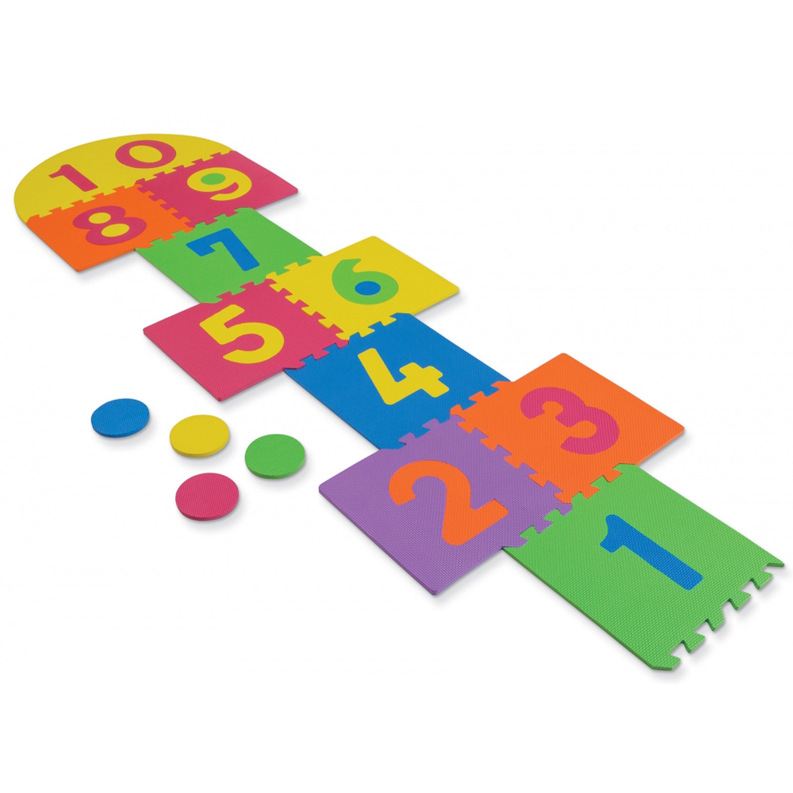 Hopscotch Puzzle Mat, 12" x 12", 26 Pieces - A1 School Supplies