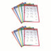 Reusable Dry Erase Pockets, Primary Colors, 9" x 12", 5 Per Pack, 2 Packs - A1 School Supplies