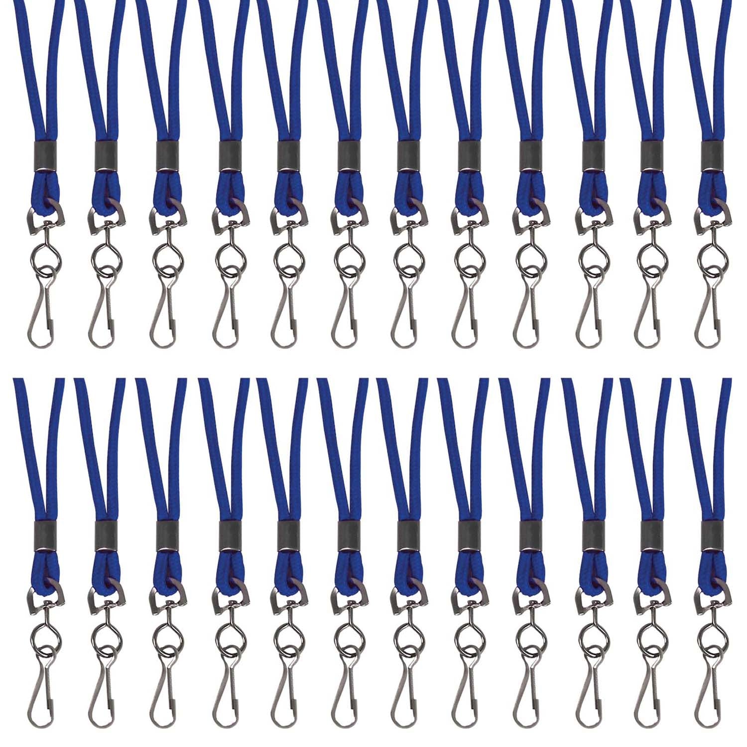 Standard Lanyard, Blue, Swivel Hook, Pack of 24 - A1 School Supplies