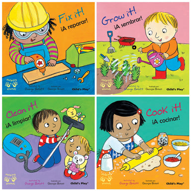 Helping Hands/Manos Amigas Bilingual Books, Set of 4 - A1 School Supplies