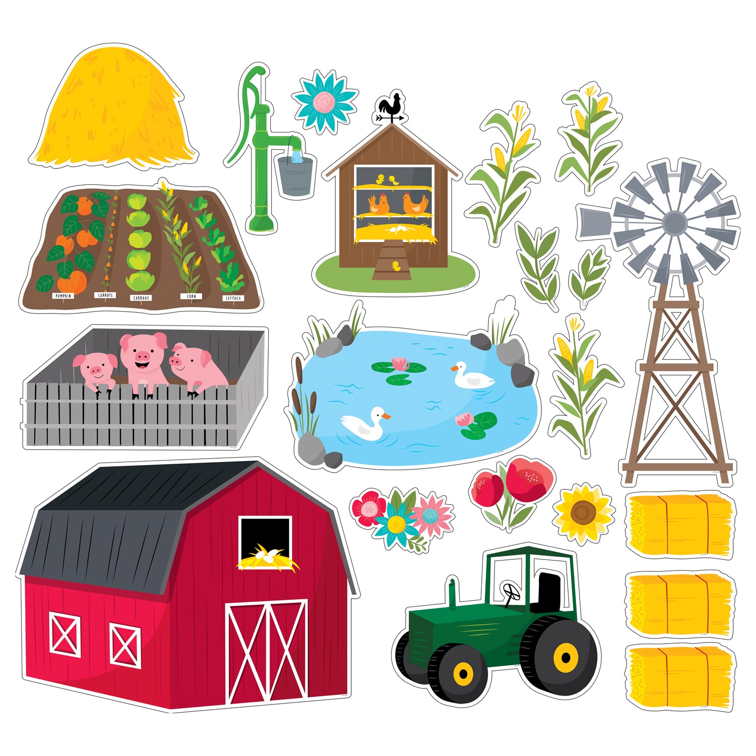 Farm Friends Farm Fun Bulletin Board Set - A1 School Supplies