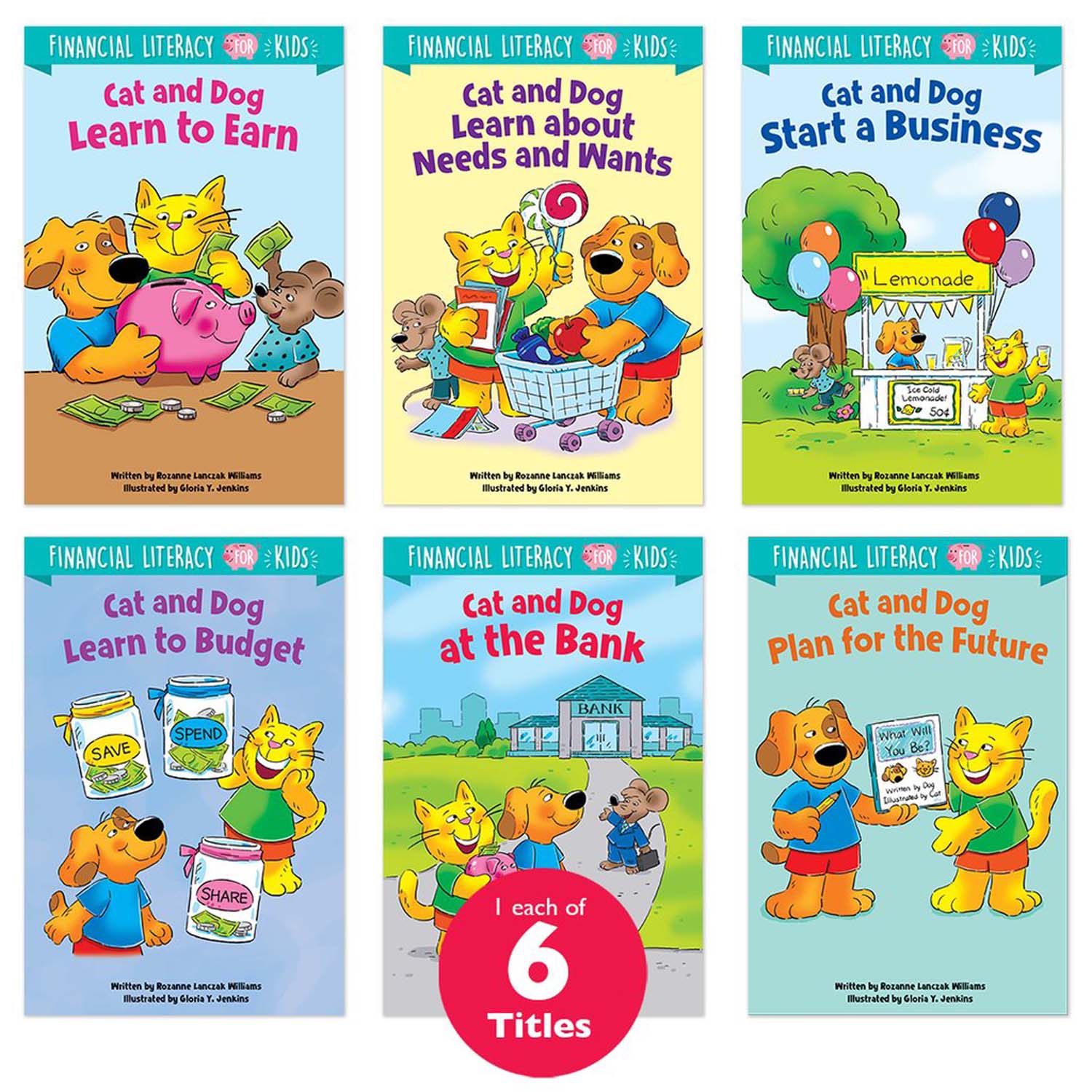 Financial Literacy for Kids 6-Book Pack - A1 School Supplies