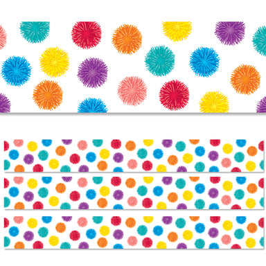 Pom Dots EZ Border, 48 Feet, 3 Packs - A1 School Supplies