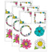 Bright Blooms Doodly Blooms 6" Designer Cut-Outs, 36 Per Pack, 3 Packs - A1 School Supplies