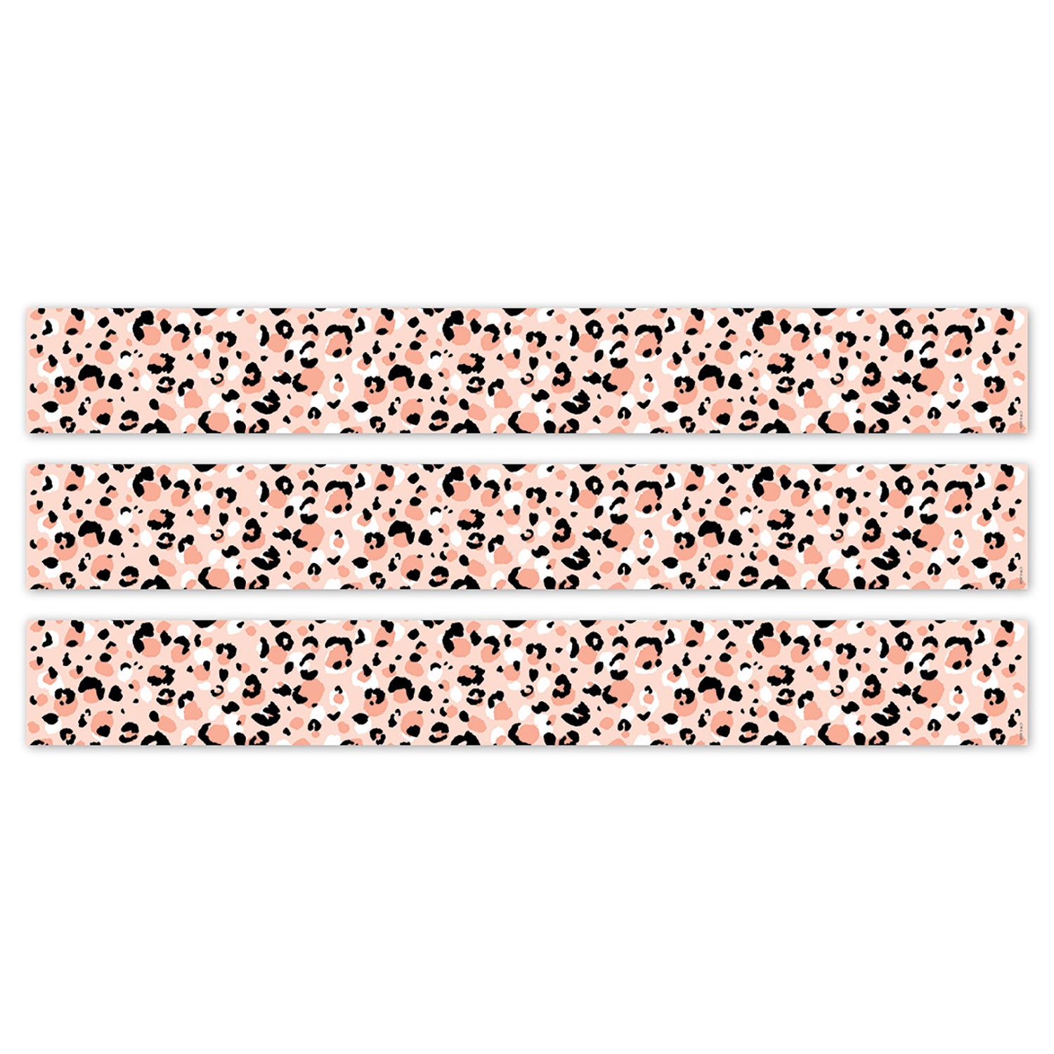 Jungle Friends Blush Leopard EZ Border, 48 Feet Per Pack, 3 Packs