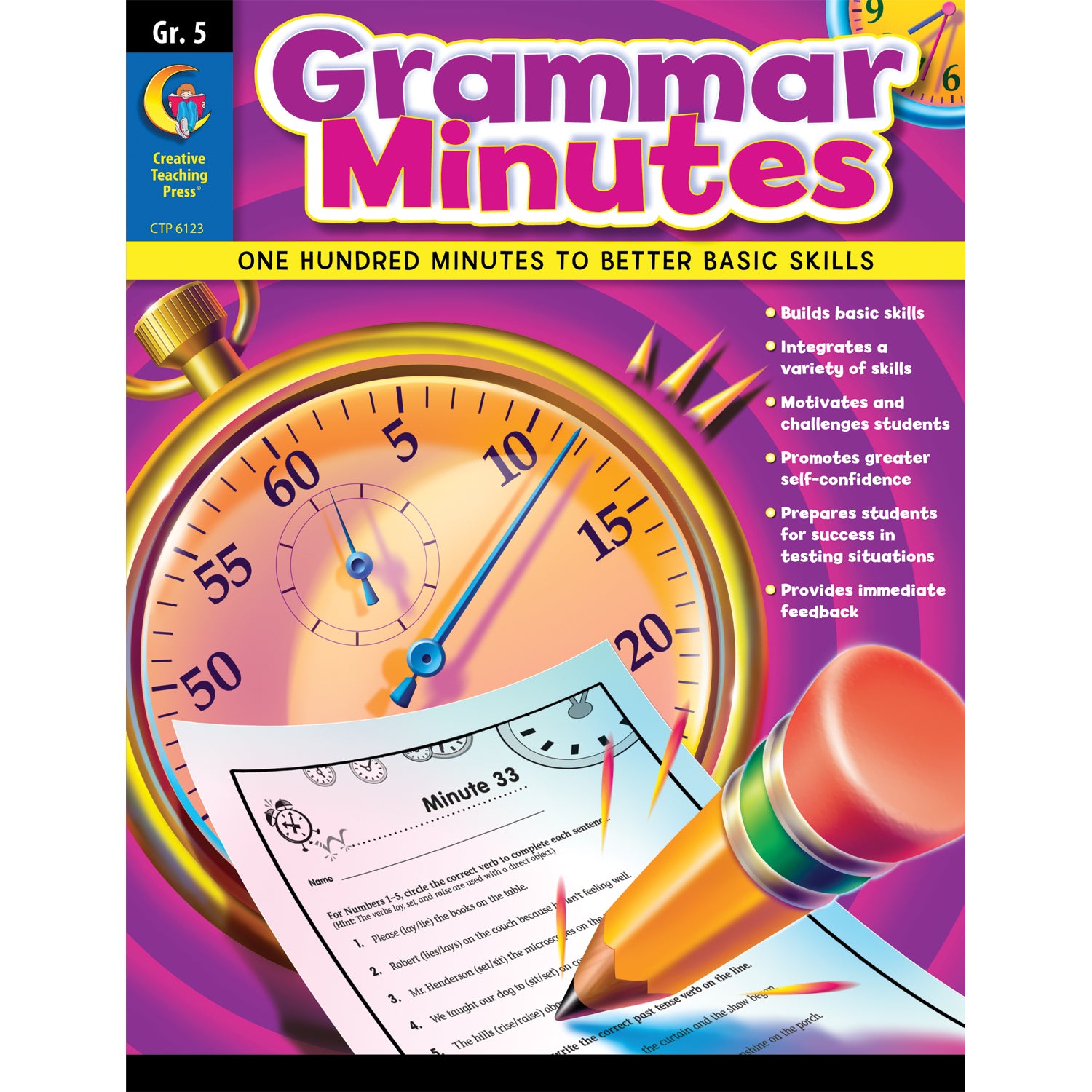 Grammar Minutes Workbook, Grade 5 - A1 School Supplies