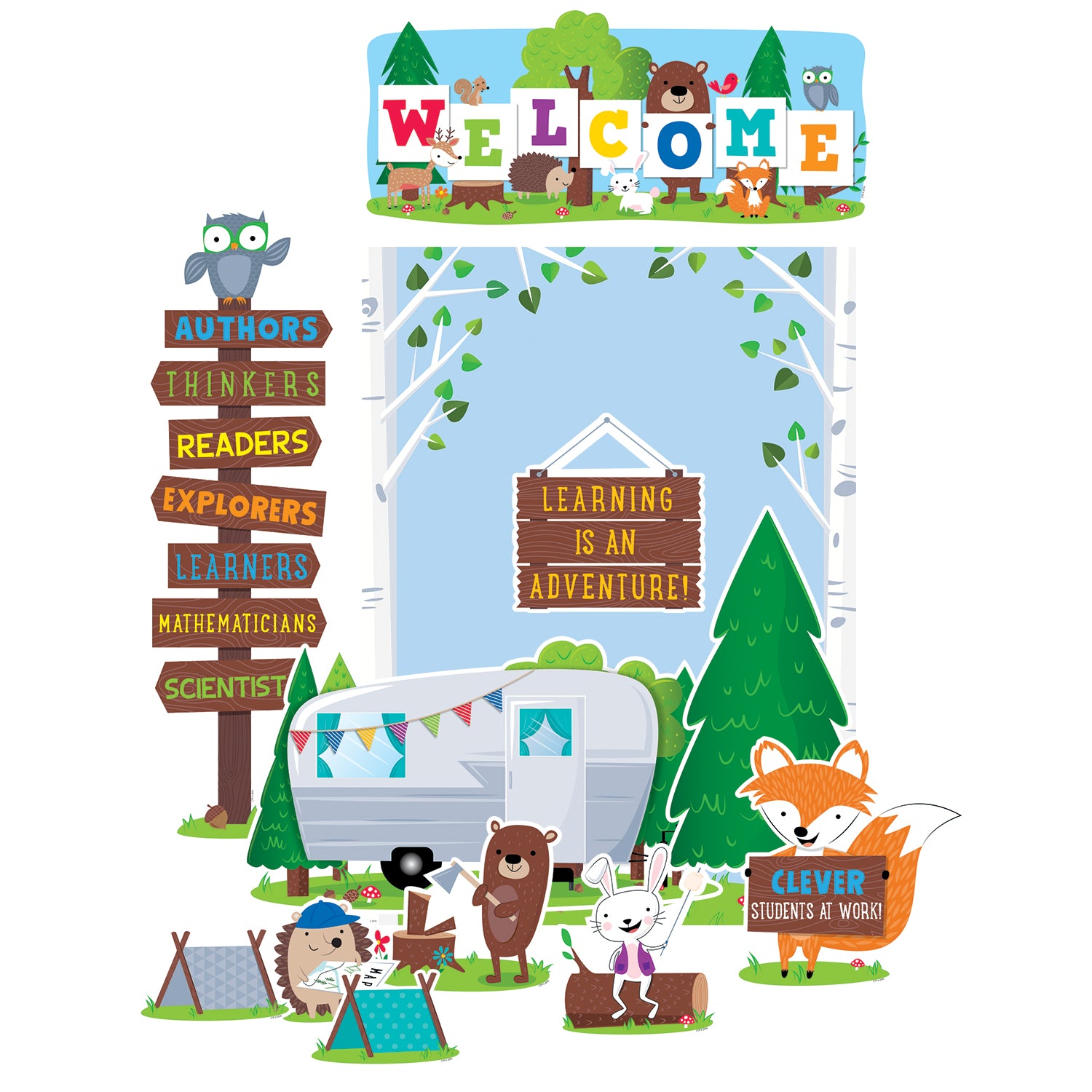 Woodland Friends Woodland Welcome Bulletin Board Set - A1 School Supplies