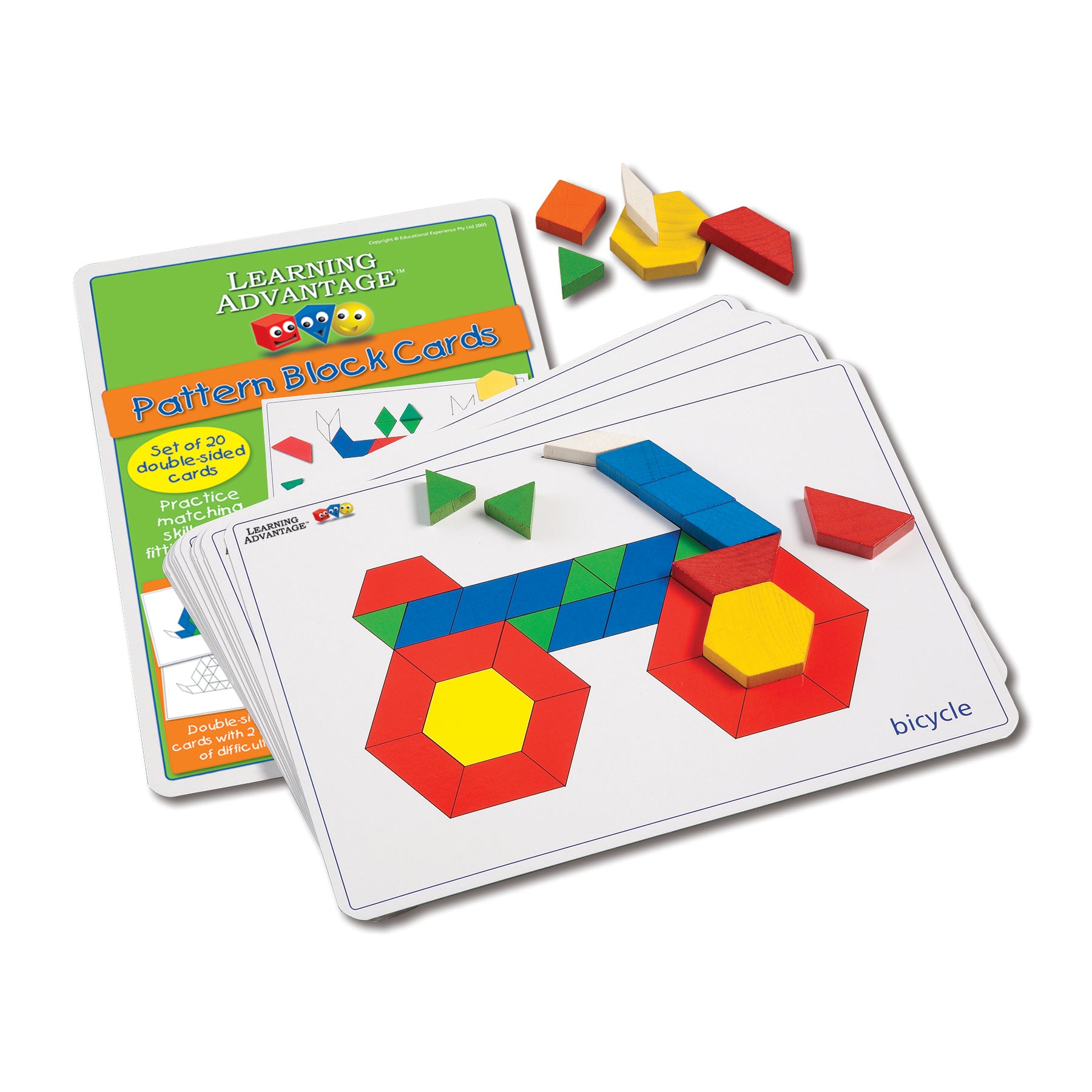 Pattern Block Cards - Set of 20 - A1 School Supplies