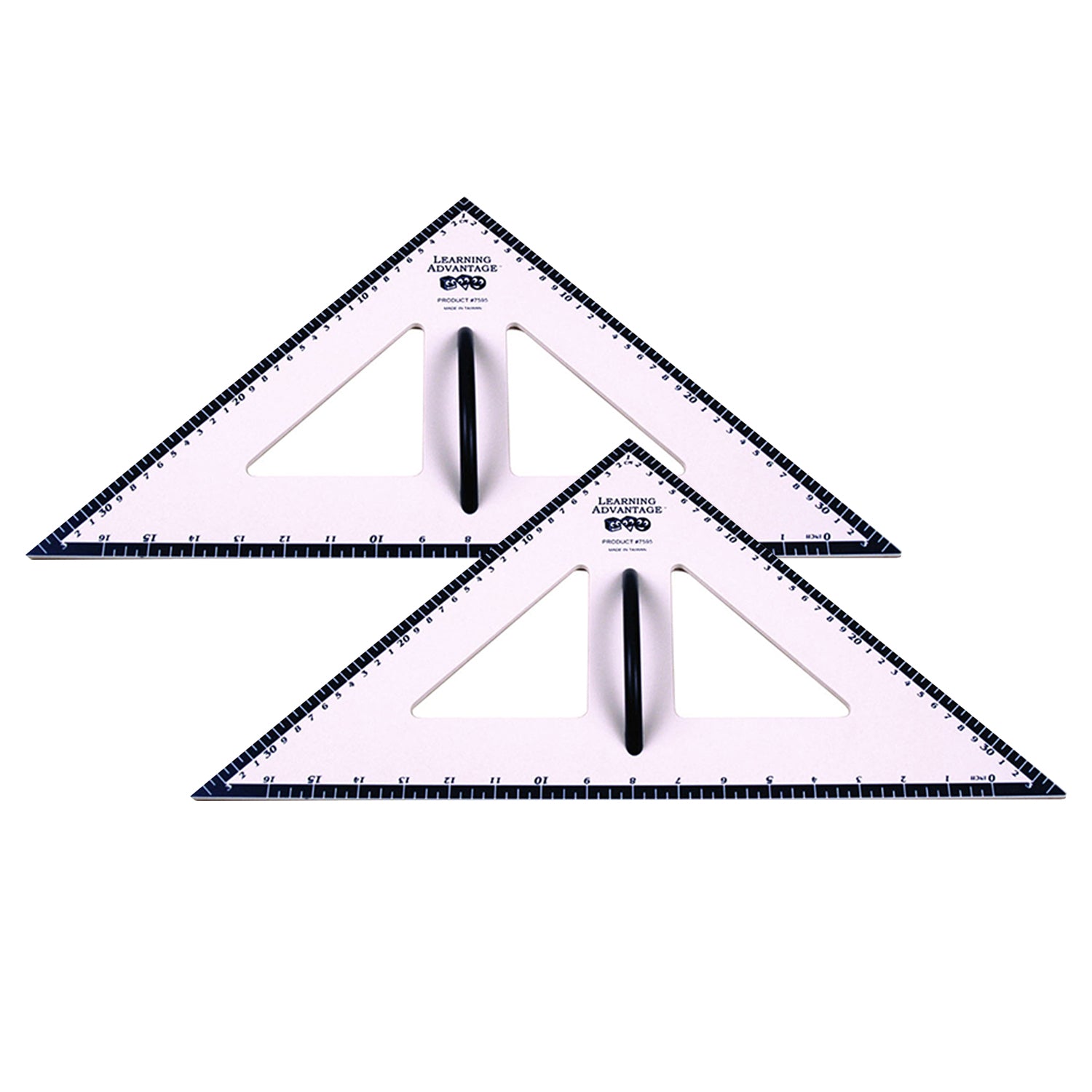 Dry Erase Magnetic Triangle - 45/45/90 Degrees, Pack of 2