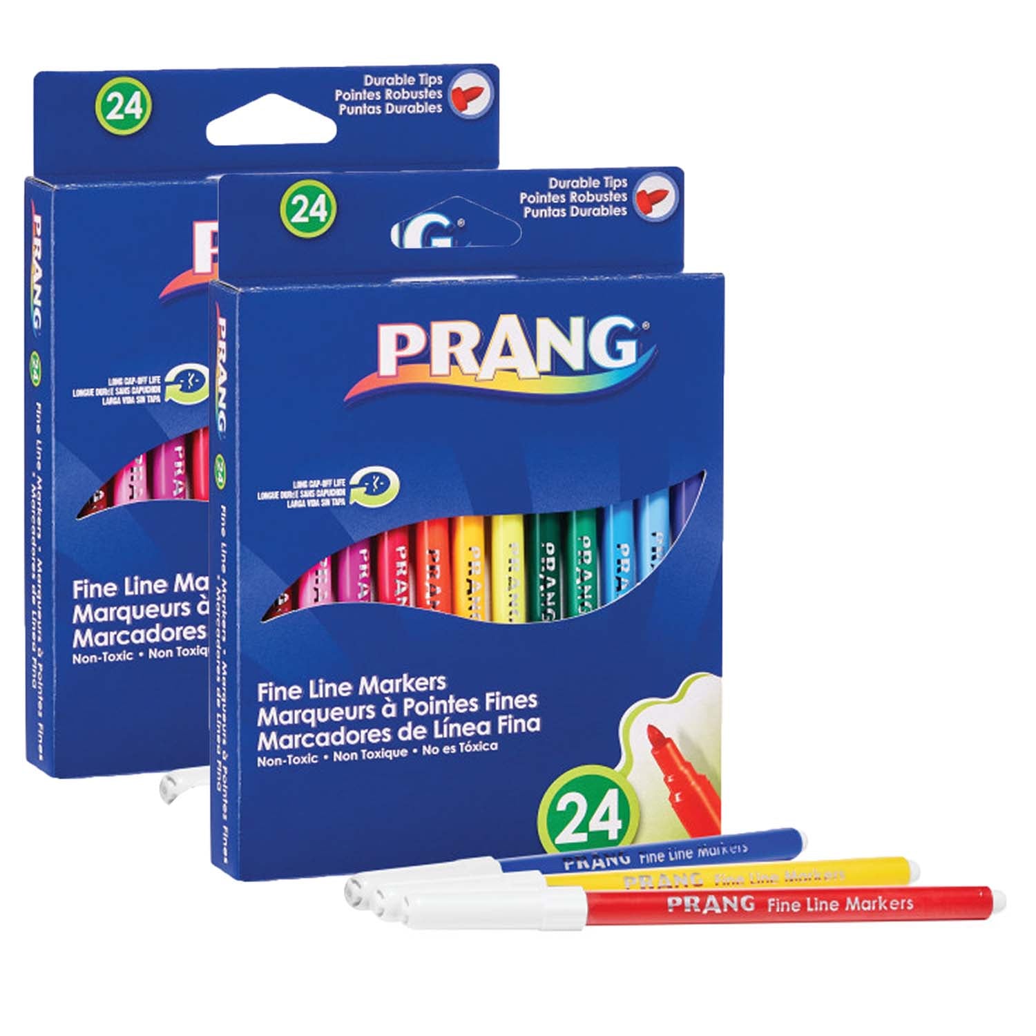 Classic Art Markers, Fine Line, 24 Colors Per Pack, 2 Packs - A1 School Supplies