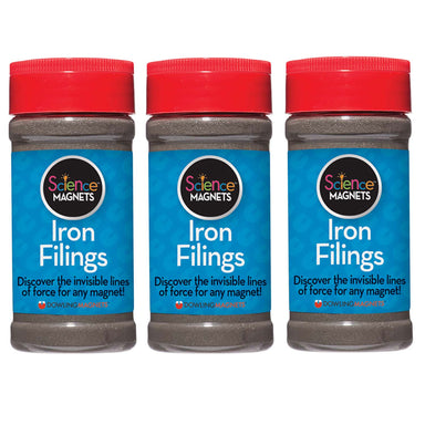 Iron Filings, 12 oz. Per Jar, 3 Jar - A1 School Supplies