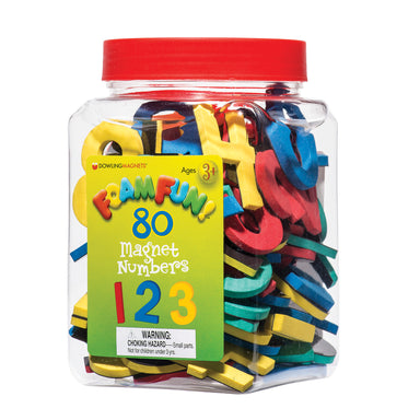 Foam Fun!™ Number Magnets, 80 Per Pack - A1 School Supplies