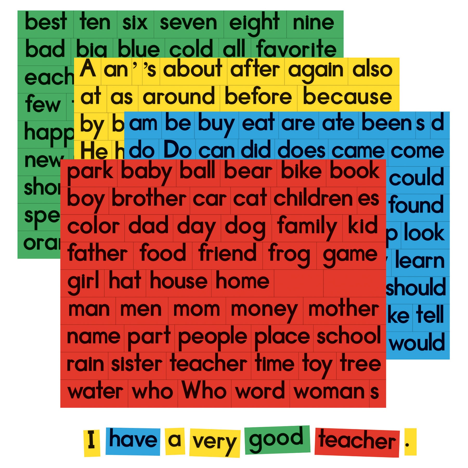 Sentence Building Magnets, Set of 270 - A1 School Supplies