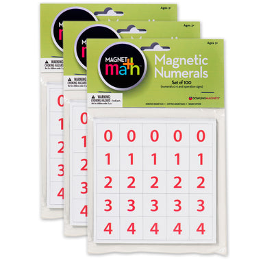 Magnet Numerals Set, 10 Per Set, 3 Sets - A1 School Supplies