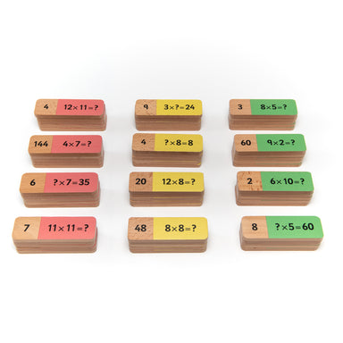 Wooden Multiplication Dominoes - A1 School Supplies