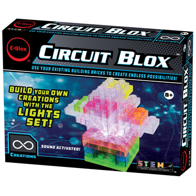 Circuit Blox Lights Starter, Circuit Board Building Blocks, 32 Pieces - A1 School Supplies