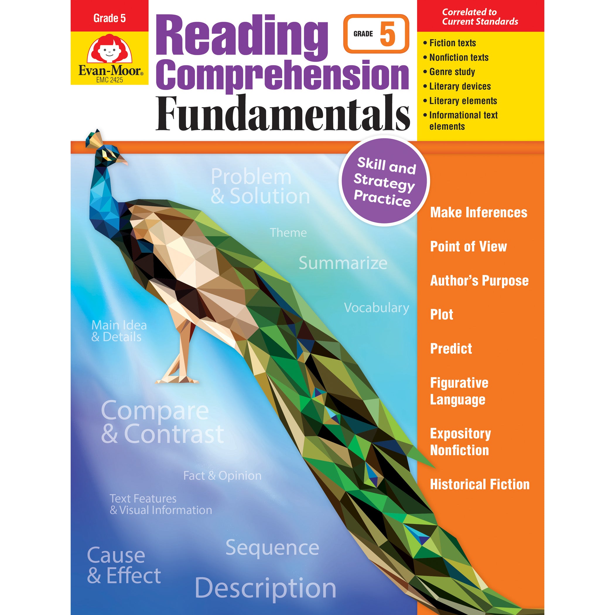 Reading Comprehension Fundamentals, Grade 5 - A1 School Supplies