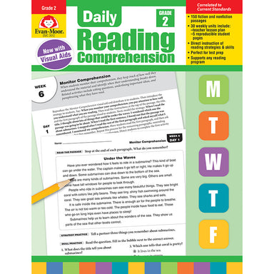 Daily Reading Comprehension, Teacher's Edition, Grade 2 - A1 School Supplies