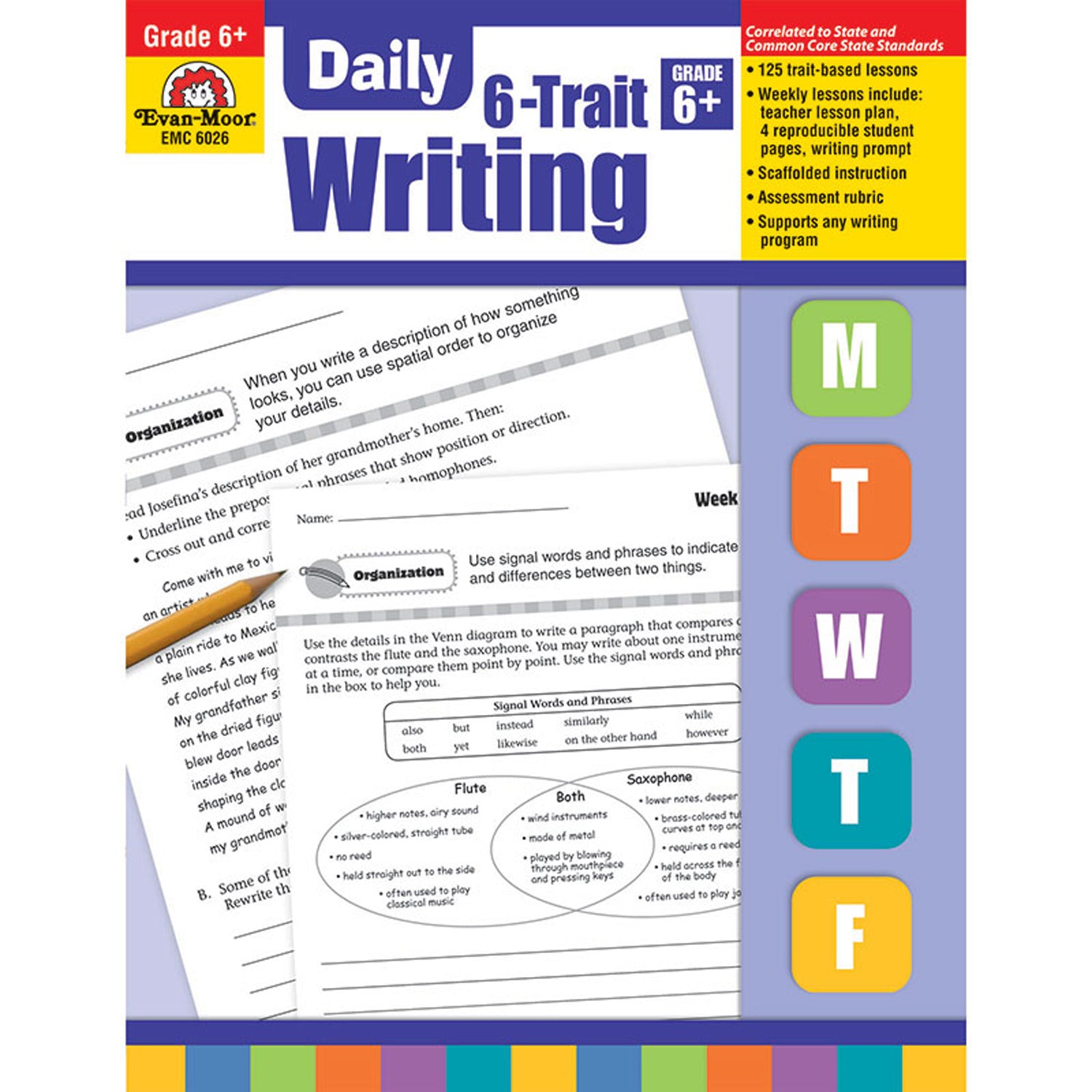 Daily 6-Trait Writing Book, Grade 6+ - A1 School Supplies