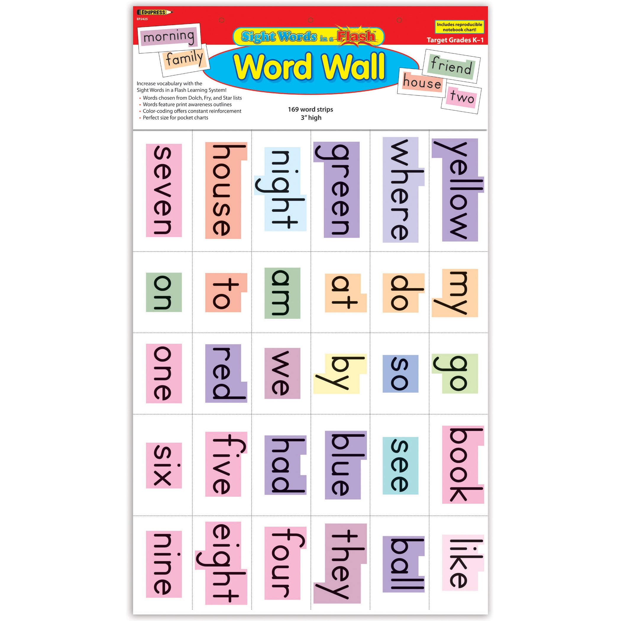 Sight Words in a Flash™ Word Walls, Grades K-1 - A1 School Supplies