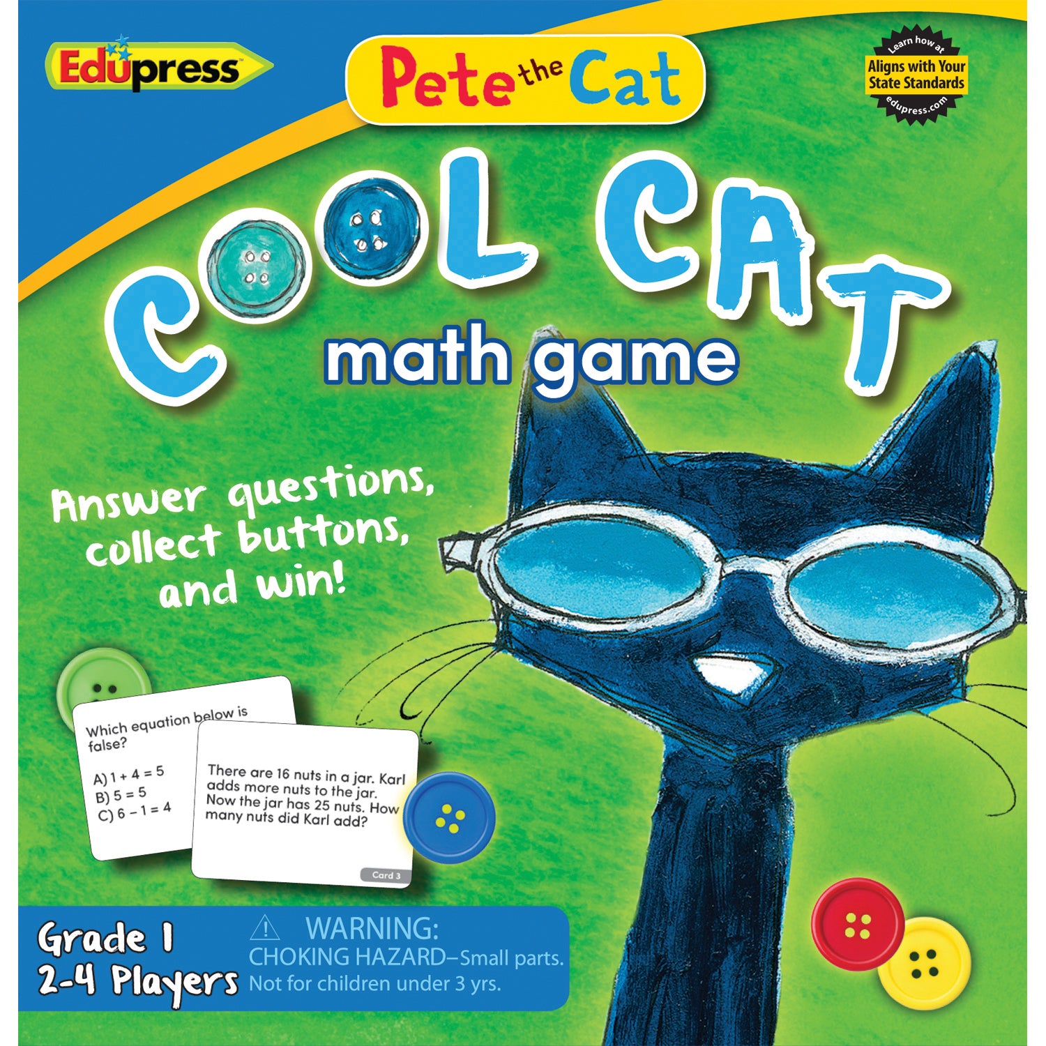 Pete the Cat® Cool Cat Math Game 1 - A1 School Supplies