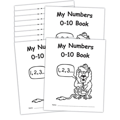 My Own Books™: My Numbers 0-10 Book, 10-Pack - A1 School Supplies