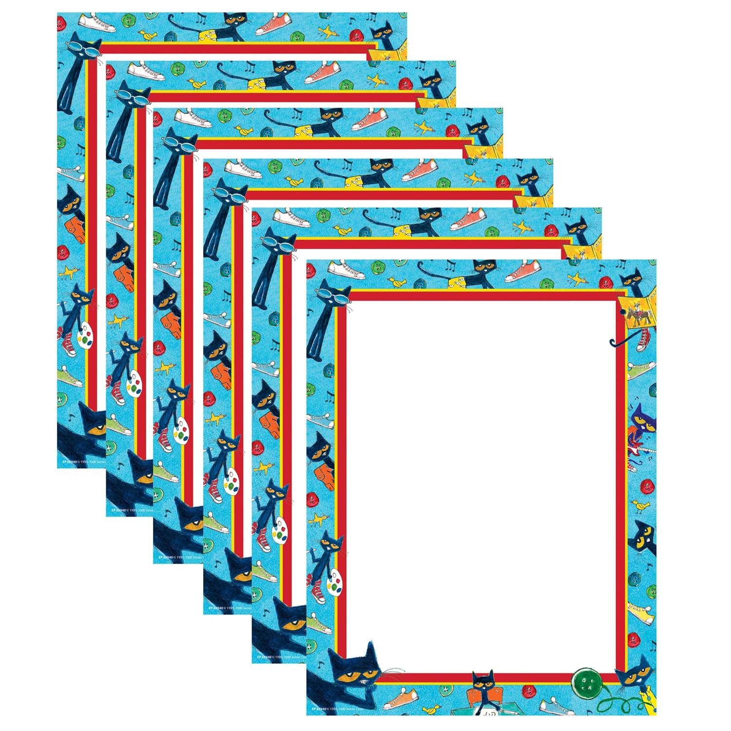 Pete the Cat Computer Paper, 50 Sheets Per Pack, 6 Packs - A1 School Supplies