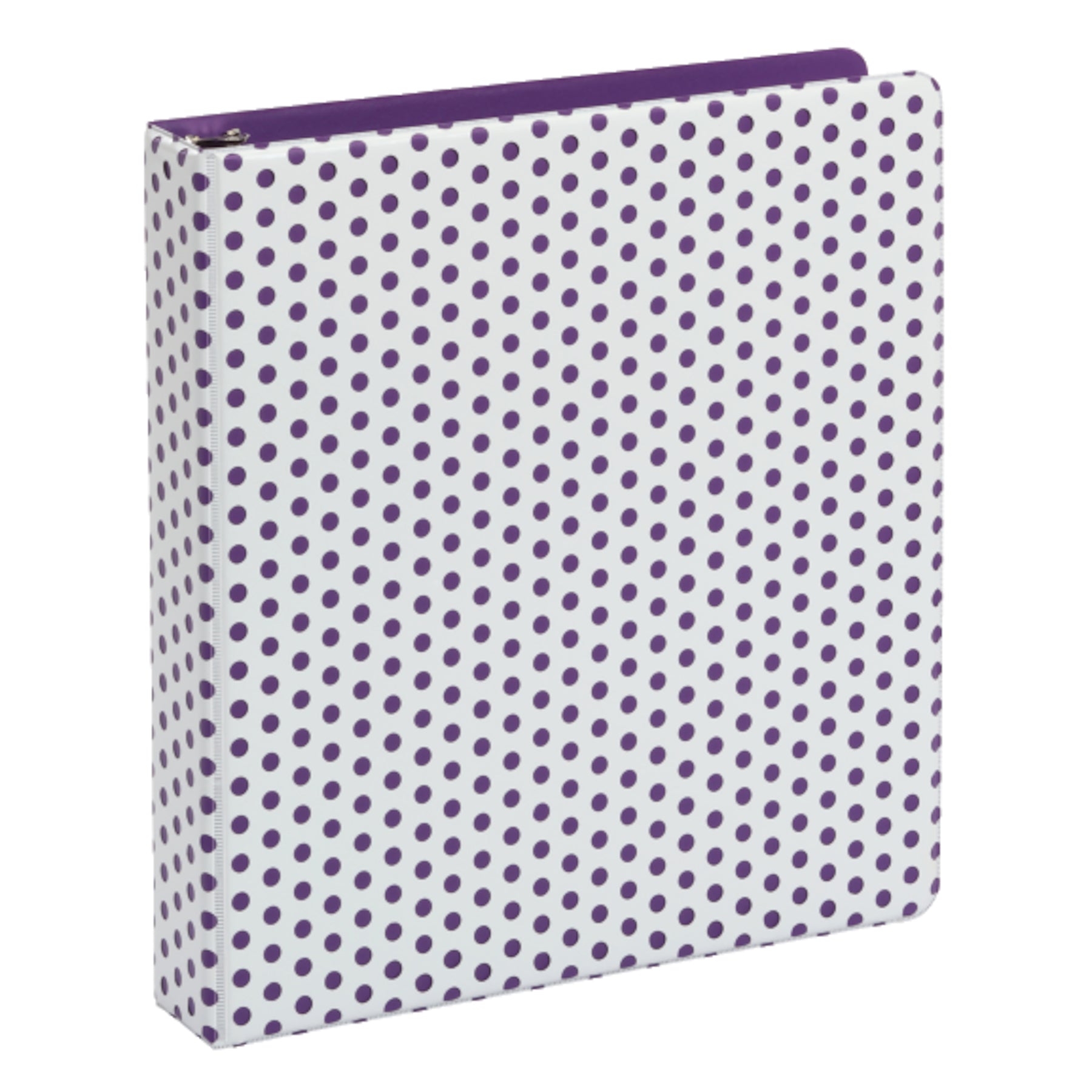 Punch Pop Binder, 1.5" Round Rings, Holds 350 Sheets, Purple - A1 School Supplies