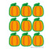 Fall Pumpkin Giant Stickers, 36 Per Pack, 12 Packs - A1 School Supplies