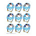 Winter Penguin Giant Stickers, 36 Per Pack, 12 Packs - A1 School Supplies