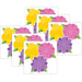 A Teachable Town Flowers Paper Cut-Outs, 36 Per Pack, 6 Packs - A1 School Supplies