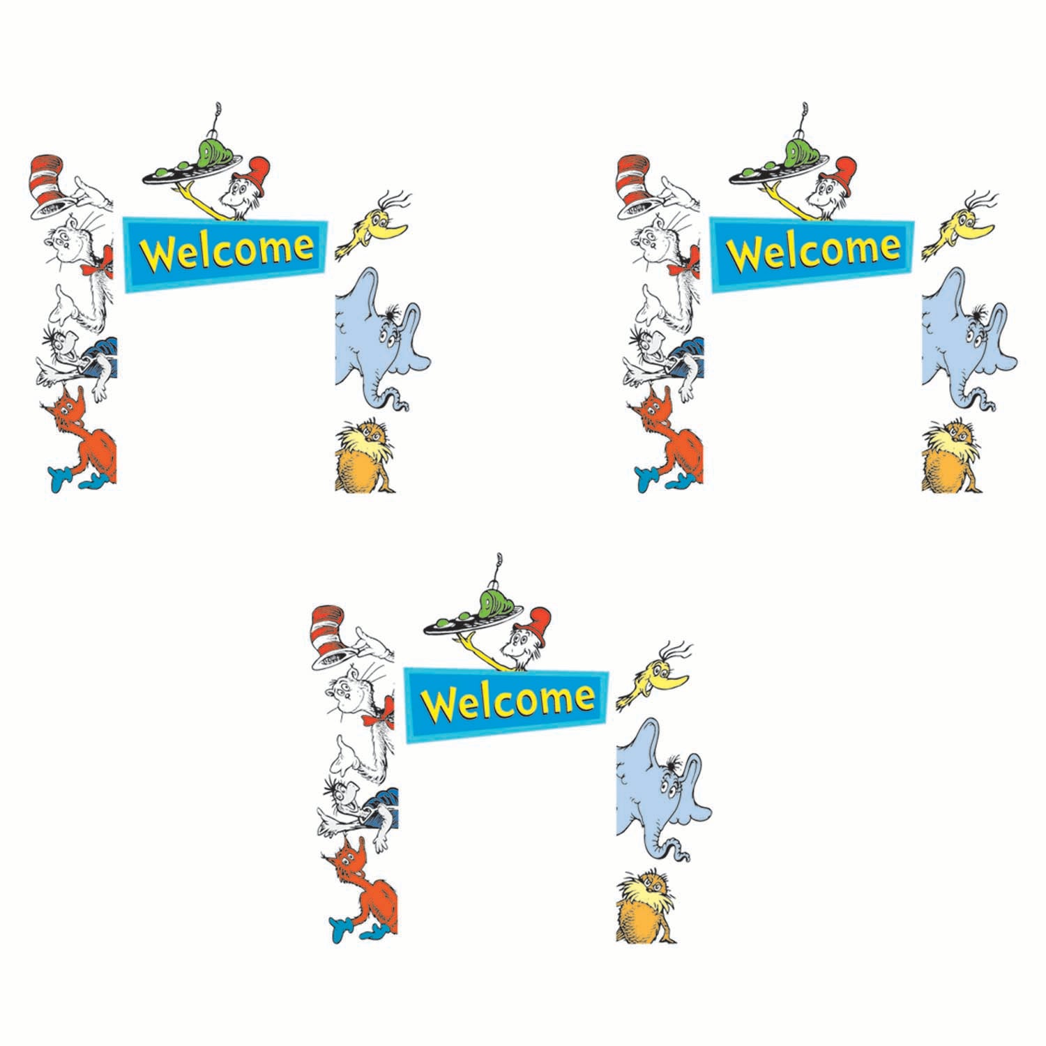 Dr. Seuss™ Welcome Go-Arounds®, 8 Pieces Per Set, 3 Sets - A1 School Supplies