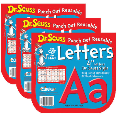 Dr. Seuss™ Red Deco 4" Letters, 217 Per Pack, 3 Packs - A1 School Supplies