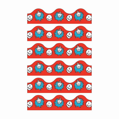 Dr. Seuss™ Thing 1 & 2 Deco Trim®, 37 Feet Per Pack, 6 Packs - A1 School Supplies