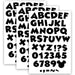 Mickey Mouse® Throwback Black Deco Letters, 216 Characters Per Pack, 3 Packs - A1 School Supplies