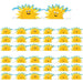 Growth Mindset Sun & Clouds Deco Trim® Extra Wide Die-Cut, 37 Feet Per Pack, 6 Packs - A1 School Supplies