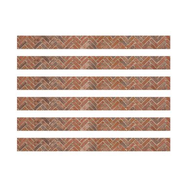 Curiosity Garden Brick Extra Wide Deco Trim®, 37 Feet Per Pack, 6 Packs - A1 School Supplies