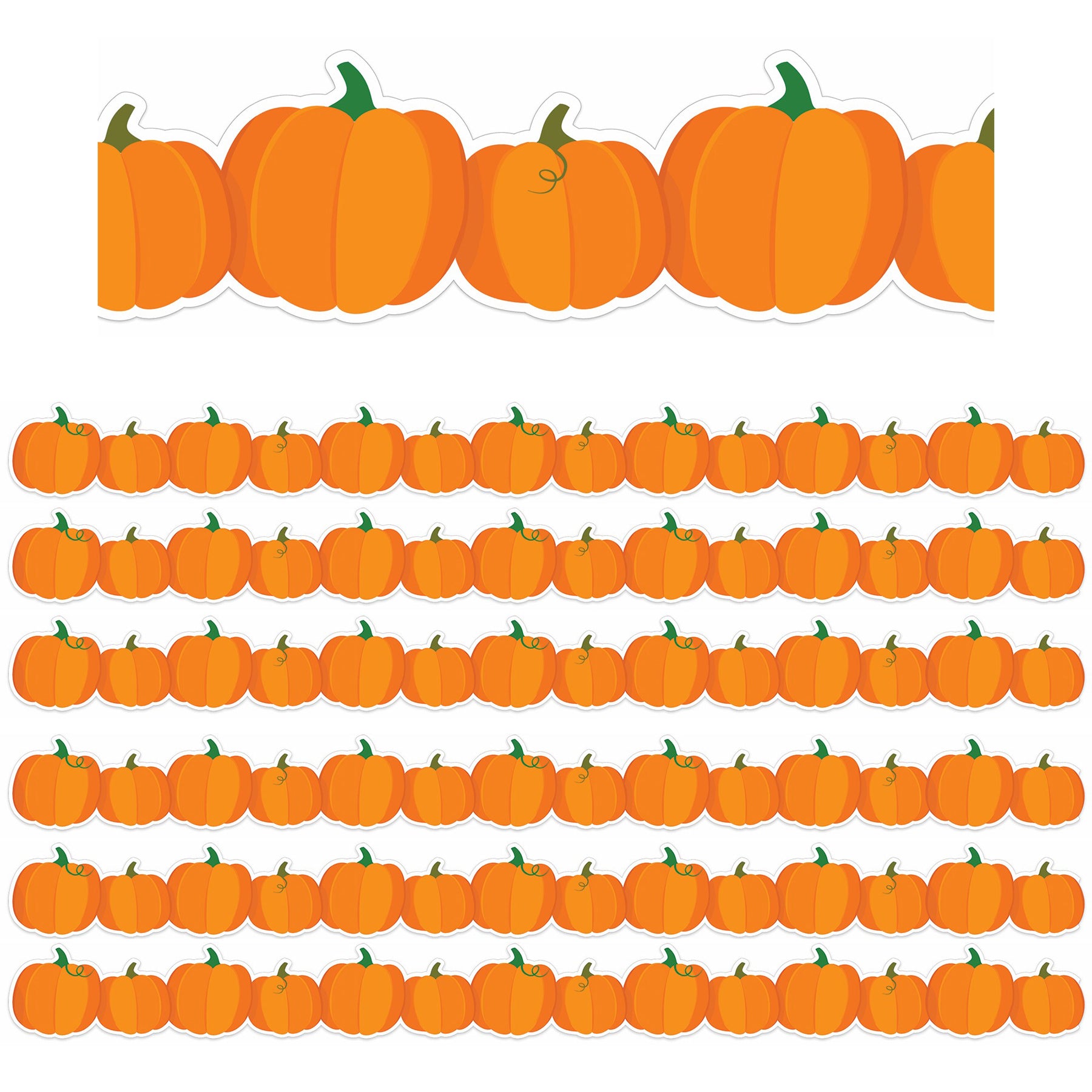 Pumpkins Extra Wide Deco Trim®, 37 Feet Per Pack, 6 Packs