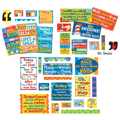 Dr. Seuss™ 35 Quotes Bulletin Board Set - A1 School Supplies