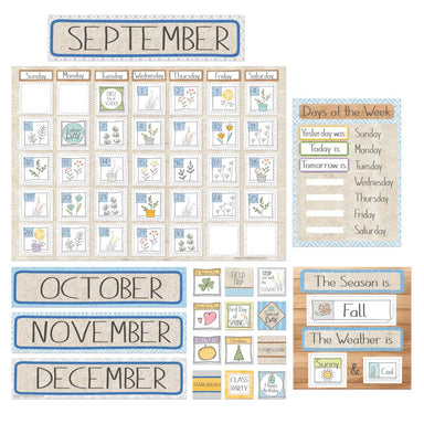 A Close-Knit Class Calendar Set Bulletin Board Set - A1 School Supplies