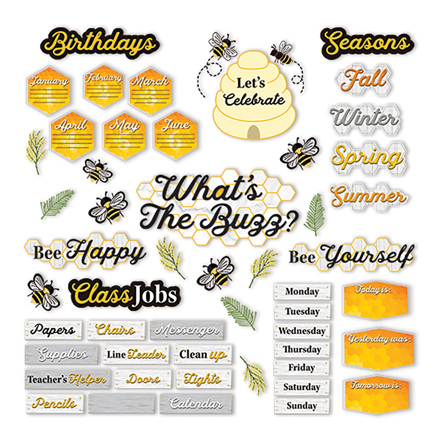 The Hive Classroom Organization Bulletin Board Set - A1 School Supplies