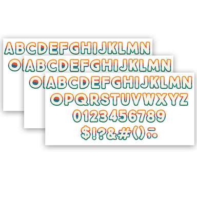 Adventurer Deco Letters, 179 Characters Per Pack, 3 Packs - A1 School Supplies