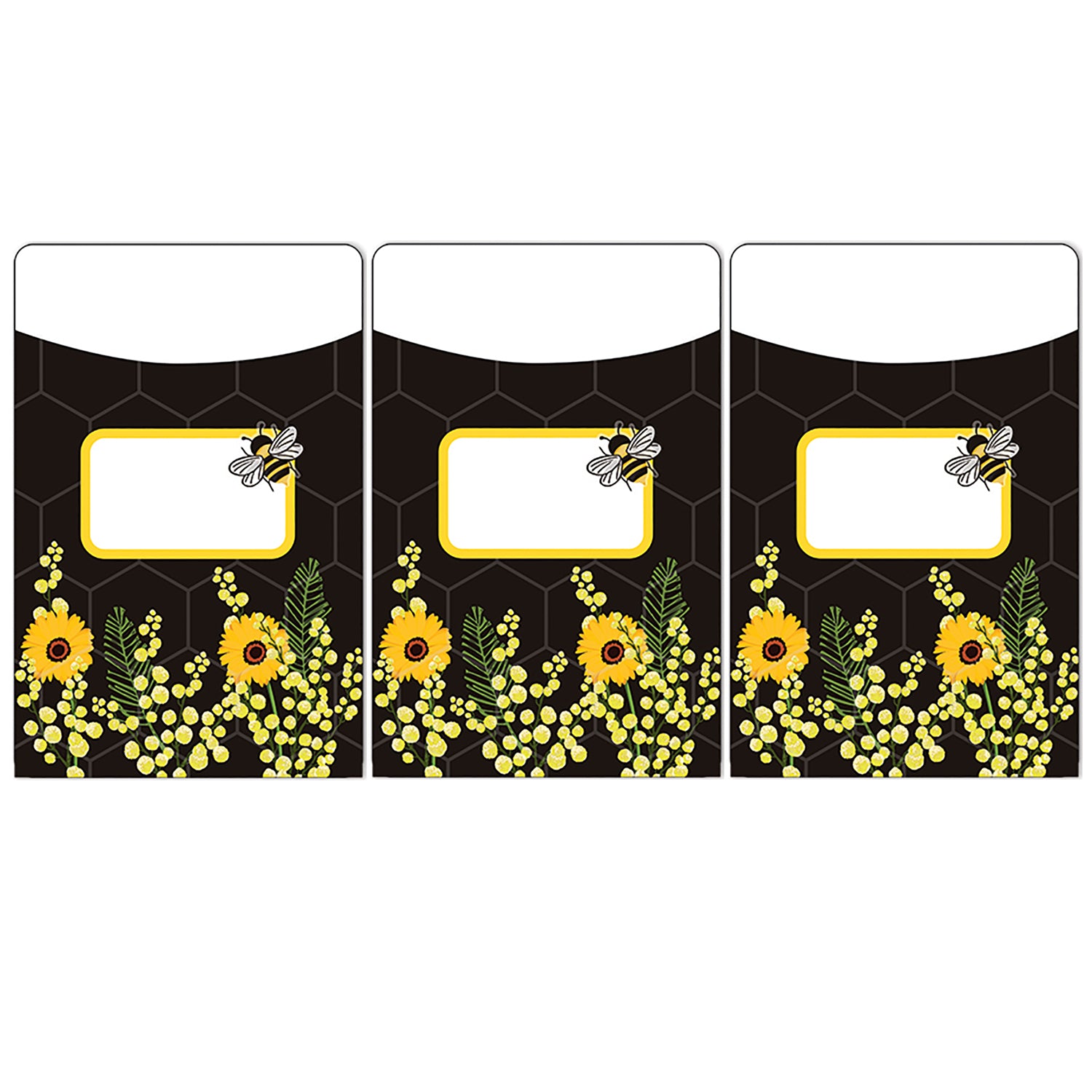 The Hive Library Pockets, 35 Per Pack, 3 Packs - A1 School Supplies