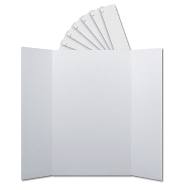 Corrugated Project Boards & Headers Set, 36" x 48", White, 24 Sets - A1 School Supplies